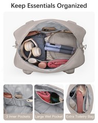 oscaurt Gym Bag for Women Lightweight Duffle Bag for Travel with Toiletry Pou…