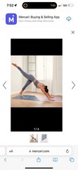 LIVE MINDFULLY FOLDABLE TRAVEL YOGA MAT 24″ x 68″ BLUE PINK