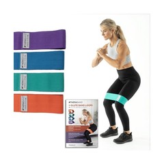 THERABAND Glute Band Loops, Fabric Exercise Bands for Home or Travel, Designe…