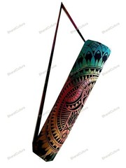 Indian Cotton Mandala Yoga Mat Exercise Bag Travel Pilates Mattress Carry Bag