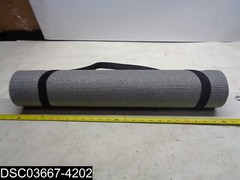 6 Foot X 2 Foot X 3/16″ Thick Gray Yoga Mat WIth Removable Strap/Handle