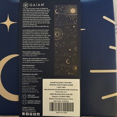 New Gaiam Folding Yoga Mat Midsummer Nights 2 Mm