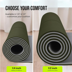 Extra Wide Yoga Mat for Men Women (72″L X 36″W) Non Slip Fitness & Exercise Mat