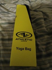 Athletic Works Yoga Bag, Adjustable, Fits Most Yoga Mats, 26″ L x 6in Dia, High