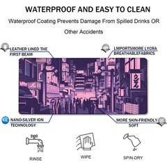 Large Mouse Pad, Office Desk Pad Gaming, Durable Waterproof Non-Slip Base Lon…