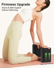 Yoga Block EVA Foam 2 Pack Non-Slip Supportive Lightweight for Yoga, Deep