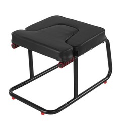 Yoga Headstand Bench with Wood Frame & PU Pad – 300 lb Capacity Inversion Chair