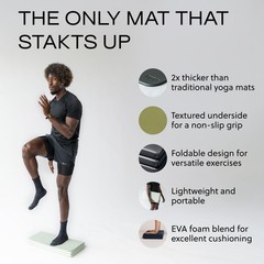 The Original Foldable Yoga Mat, Premium Foldable Exercise & Workout Mat with …