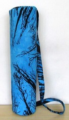 Indian Turquoise Forest Yoga Mat Carrier Bag Mandala Large With Shoulder Strap