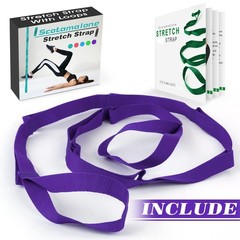 Scotamalone Stretching Strap Yoga Strap Physical Therapy for Home Workout, Ex…