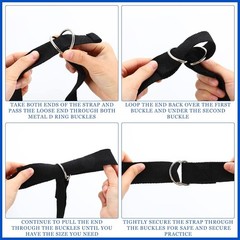 24 Pieces Yoga Strap Stretching Pilates Exercise Adjustable Straps 6 Ft Non Elas