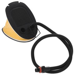 Foot Pump 26×18 cm PP and PE Grey and Yellow