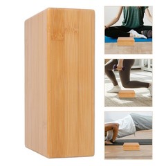 1Pcs Wooden Yoga Brick Durable Bamboo Block for Yoga Pilates Meditation