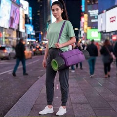 Crossbody Fitness Mat Bag Adjustable Strap Fitness Mat Bag Long-Lasting