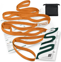 Stretching Strap with Loops & Leg Lifter, Non-Elastic Pt-Style Physical Therapy