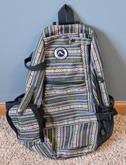 AURORAE Cross Body Sling Backpack Multicolored Geometric Yoga Gym Bag