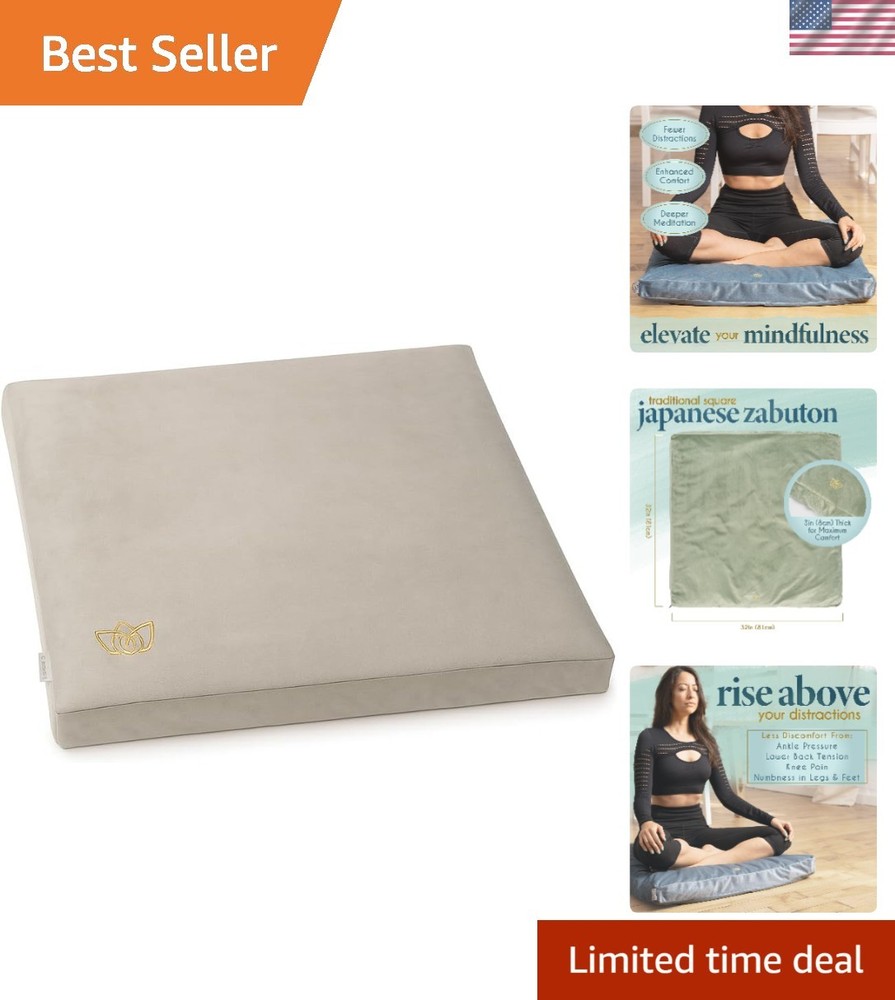 Elegant 32′ Meditation Cushion – Comfortable and Supportive Velvet Floor Pillow