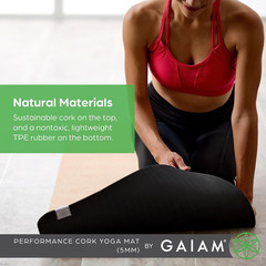 Gaiam Yoga Mat – Premium Solid Thick Non Slip Exercise & Fitness Mat for All Typ