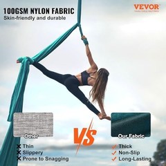 VEVOR Aerial Yoga Swing Hammock Kit with Rigging Hardware