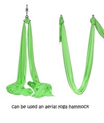 Aerial Silks Starter Kit – Durable 11Yards of Aerial Yoga Hammock with Hardwa…