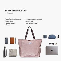 Yoga Mat Bag Tote Carrier Large 18×15 Inch Nylon Waterproof Zipper Pockets