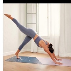 2 Anthropologie Folding Travel Yoga Mat 24″ x 68″ Yoga Pilates Workout Fitness