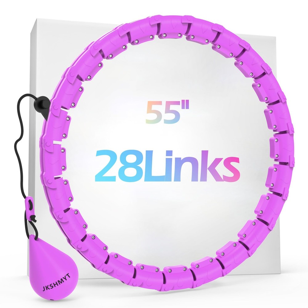 Weighted Hula Circle Hoops for Adults Weight Loss, Infinity Fitness Hoop Plus…