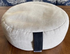 Natural Hemp Zafu Meditation Pillow – Organic Buckwheat Fill Zen Yoga Pillow