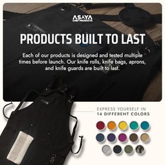 Chef and BBQ Apron with Bottle Opener and Hand Towel – 10oz Cotton Black