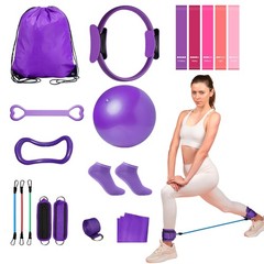 Home Pilates Essentials Kit for Women: 18Pcs Pilates Workout Equipment Set wi…