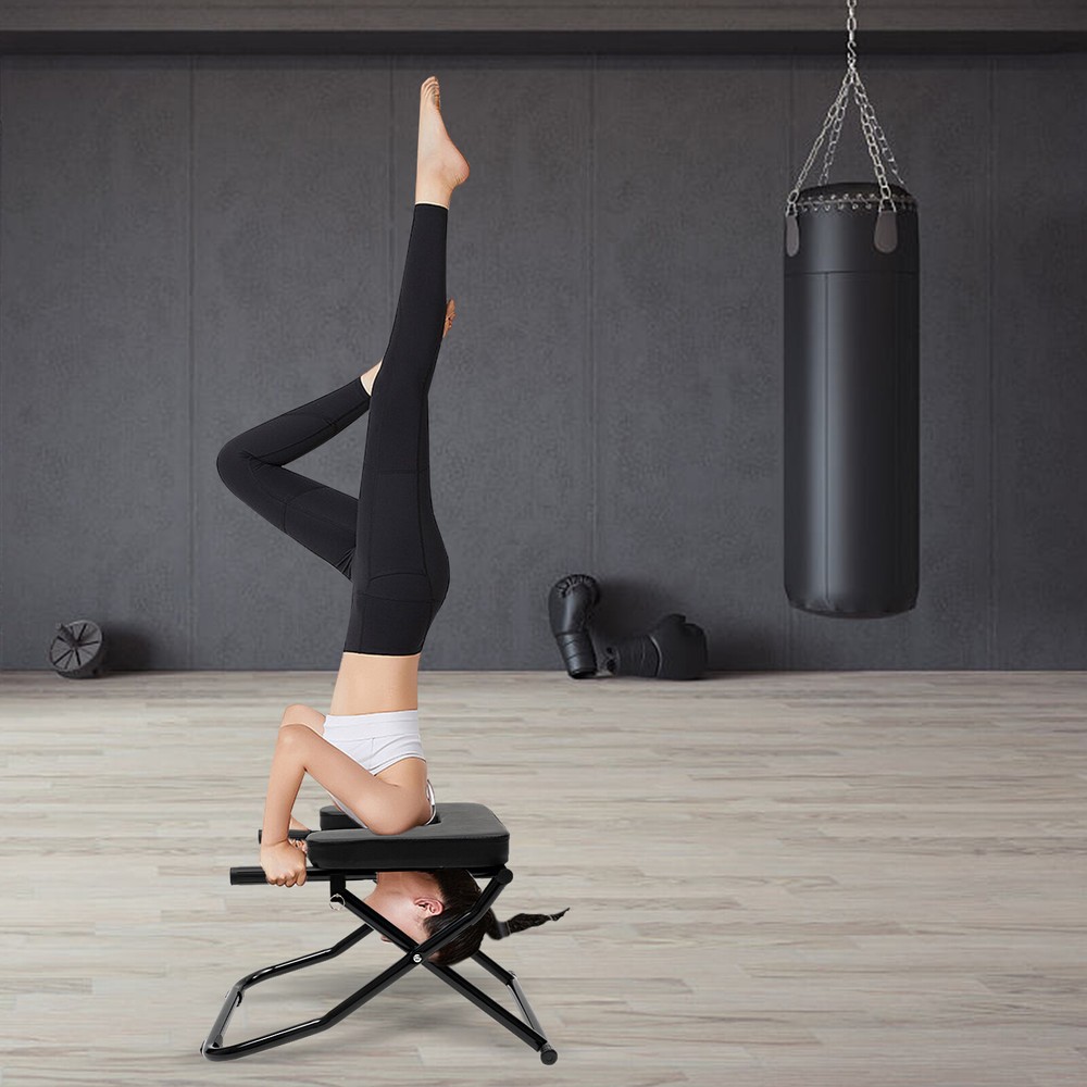 Home Fitness Inversion Exercise Yoga Headstand Chair Bench Stand Inversion Stool