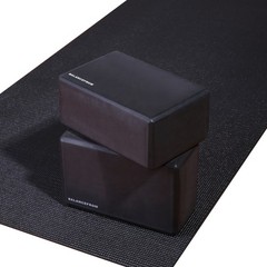 Set of 2 High Density EVA Yoga Blocks – Premium Support, 9″x6″x4″ for Stability