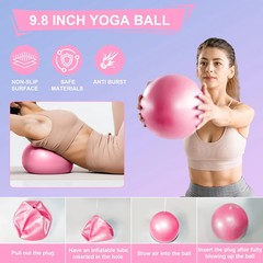 Pilates Essentials Kit For Women 18-Piece Home Workout Set Pink Accessories NEW