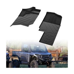 TPE Floor Mats for Polaris Ranger XD 1500, Front Rubber Floor Mat All Weather…
