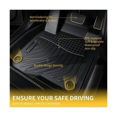 GINOWY-Custom Fit Floor Mats & Cargo Liner Full Set for Chevy Malibu 2016-202…