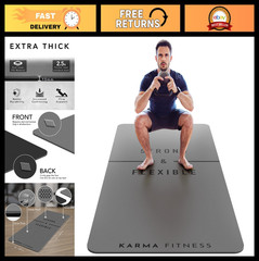 Extra Thick 10mm Large Non-Slip Exercise Mat 72″x32″ – Yoga, Pilates, HIIT, Fitn