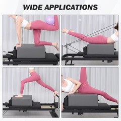 Pilates Sitting Box for Pilates Reformer Equipment for Home Gym Studio Exercises
