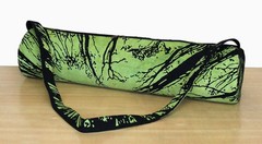 Indian Green Forest Yoga Mat Carrier Bag Mandala Large Bag With Shoulder Strap