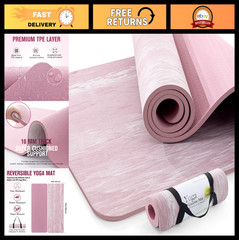 Extra Thick Non-Slip Yoga Mat 10MM, Eco-Friendly TPE & Rubber, Exercise Mat with