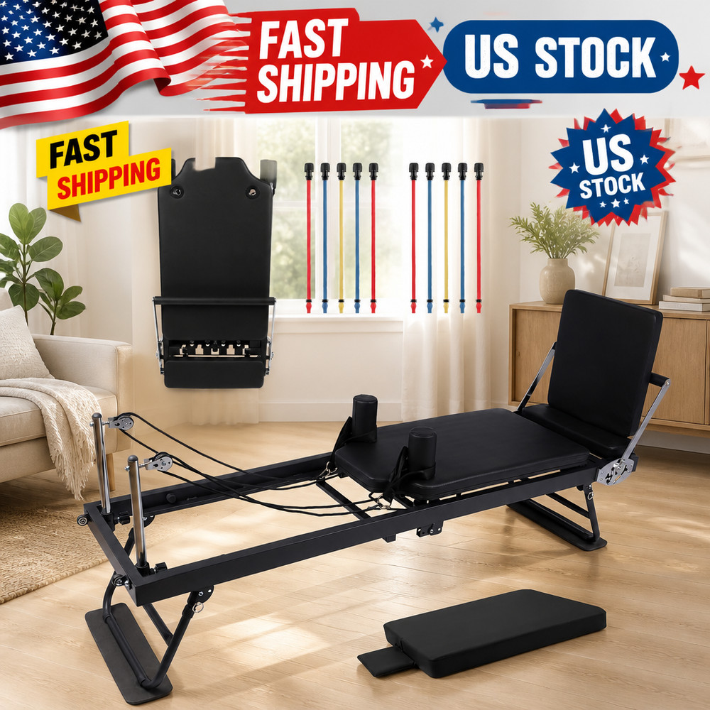 Pilates Reformer, Foldable Reformer Pilates Machine for Home Use,Professional