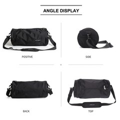 Small Sports Gym Bag Workout Lightweight Duffel Bags for Men and Women Black …