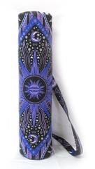 Indian Purple Burning Sun Yoga Mat Carrier Bag Mandala Large With Shoulder Strap