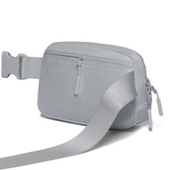 Belt Bag Fanny Pack Crossbody Bags for Women Two-Way Zip Closure Fashion Grey