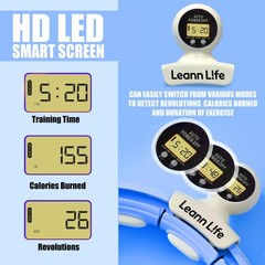U5-16 Knots 28”- 46”Counter, Waist Trimmer & Wash Bag, Upgraded Quiet Smart W…