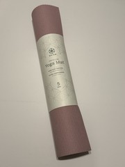 Gaiam Premium Yoga Mat Non-Slip Textured Extra Cushioning 5mm Purple