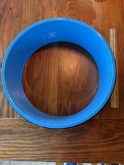 Node Yoga Wheel Prop Ring for Stretching/Backbends, Blue/Black.