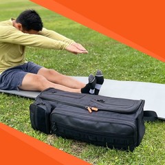 Fitdom Tactical Inspired Yoga Bag for Adult Men. 10″L x 8″W x 25″H, Black