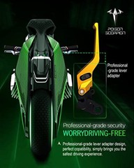 Gold Wheel Roller Short Motorcycle Brake Clutch Levers – Adjustable Brake Clutch