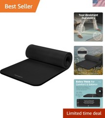 Comfort & Stability: Solana 72″x24″ Non-Slip Exercise Mat for All Workouts