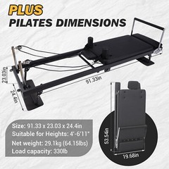 Pilates Reformer 91″ Foldable Reformer Pilates Machine Reformer Pilates Machine